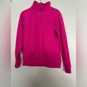 Reebok quarter zip fleece jacket